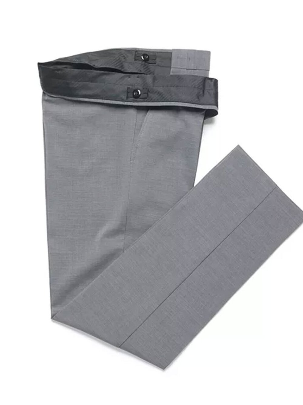 Kenneth Cole Reaction Big Boys Slim Fit Stretch Suit Pants - 16R Gray - Picture 2 of 4